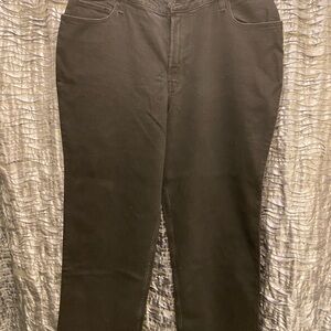 Hollister Ultra High Rise Dad Straight Leg Jeans in Faded Black 16R W33 Reg